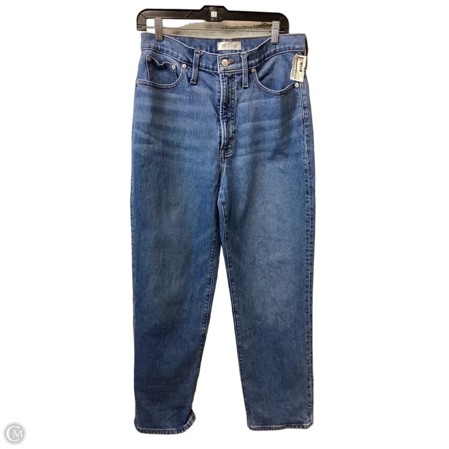 Jeans Straight By Madewell In Blue Denim, Size: 10