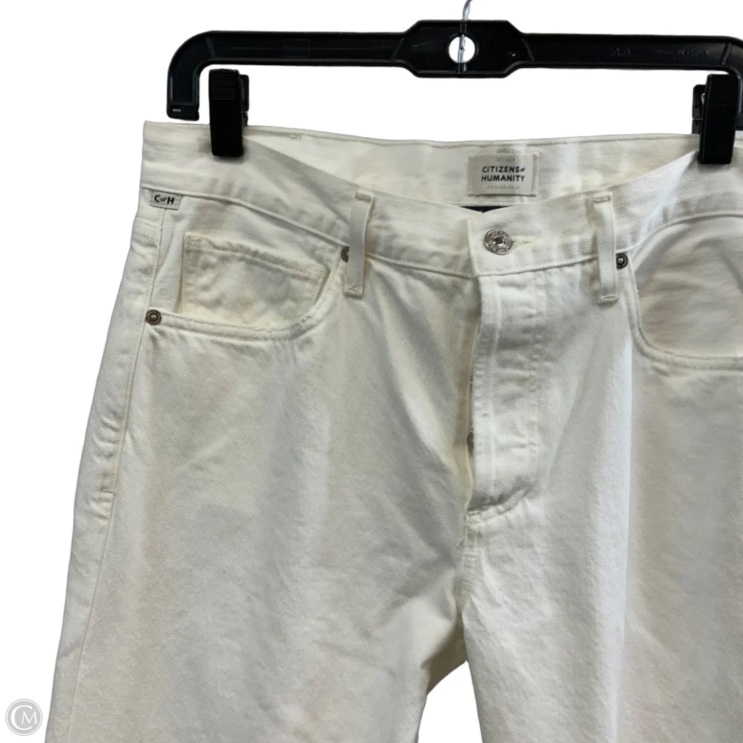 Jeans Straight By Citizens Of Humanity In White Denim, Size: 8