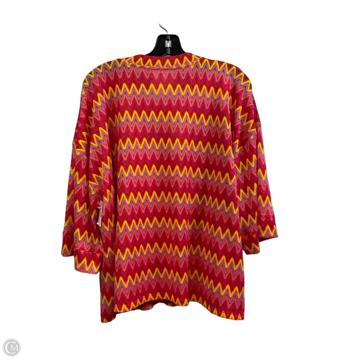 Top 2pc Short Sleeve By Johnny Was In Red, Size: Xl