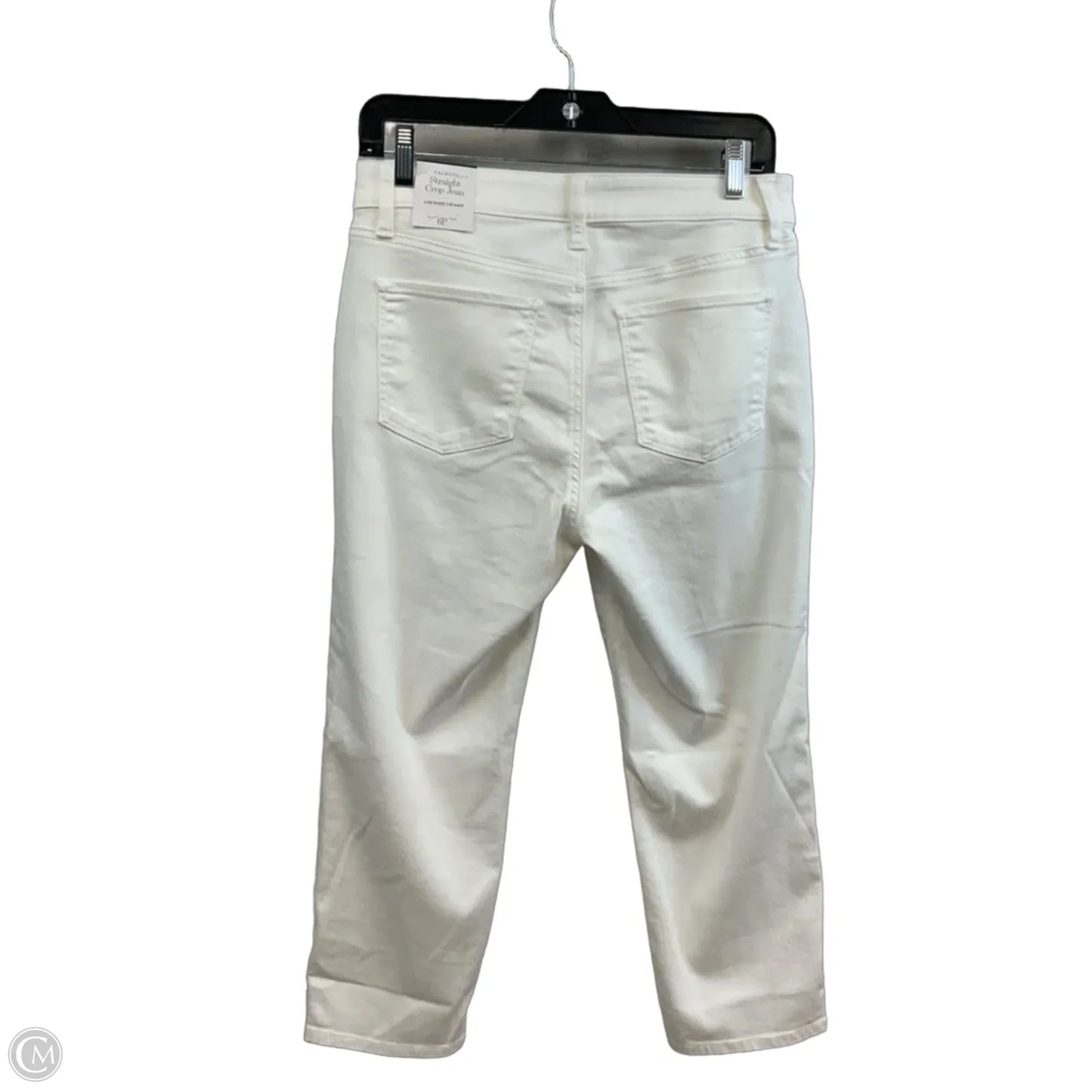 Jeans Cropped By Talbots In White Denim, Size: 6p