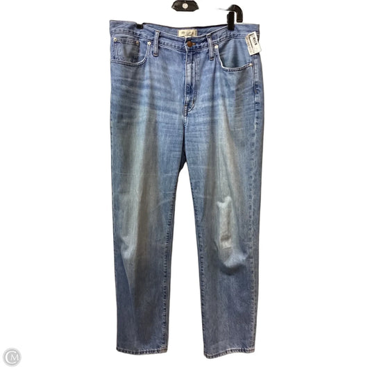 Jeans Straight By Madewell In Blue Denim, Size: 10