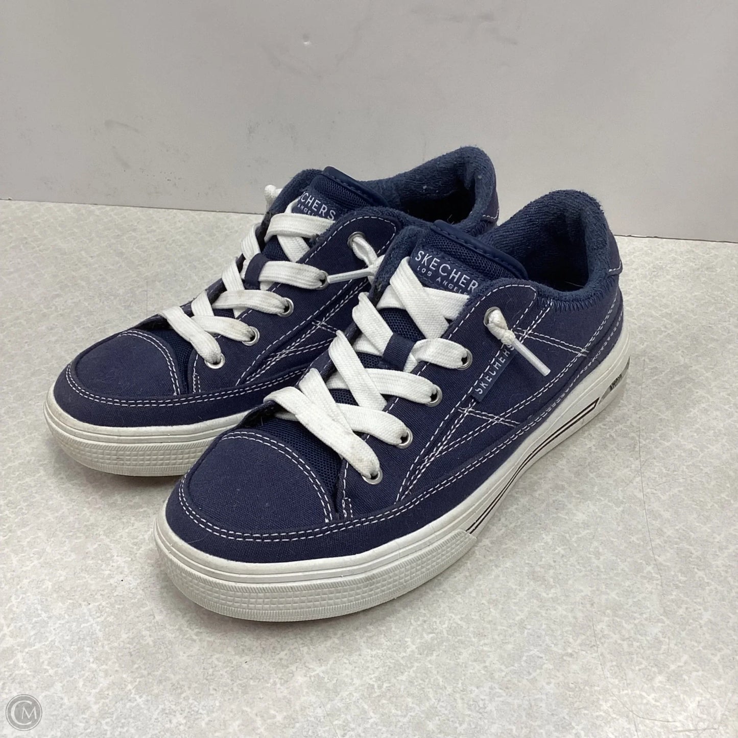 Shoes Sneakers By Skechers In Blue, Size: 6