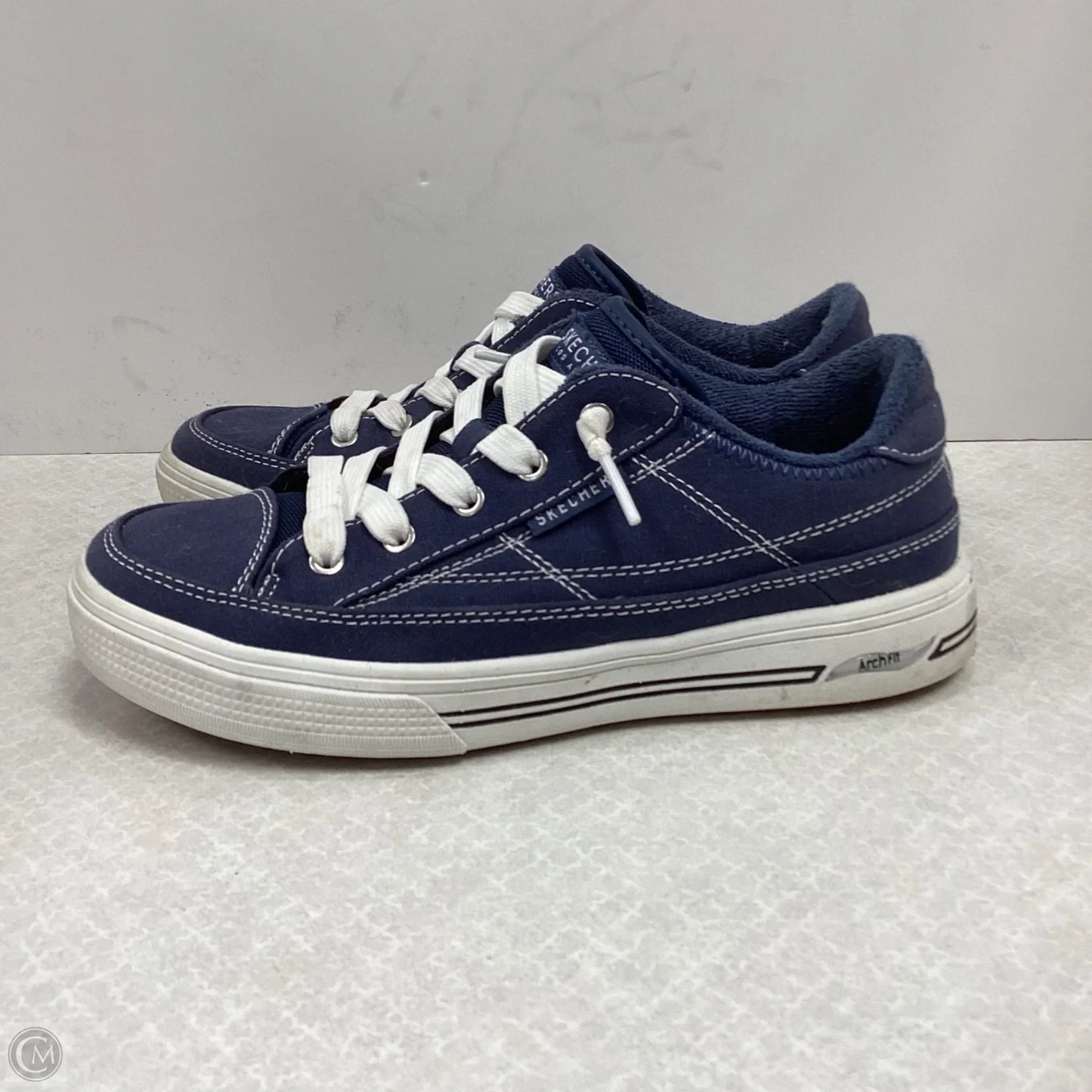 Shoes Sneakers By Skechers In Blue, Size: 6
