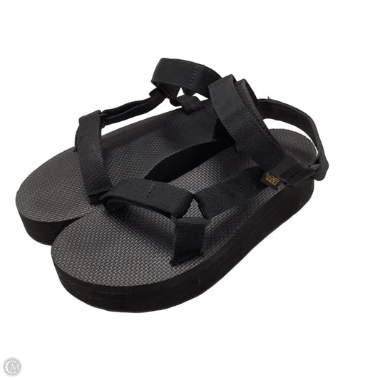 Sandals Flats By Teva In Black, Size: 8