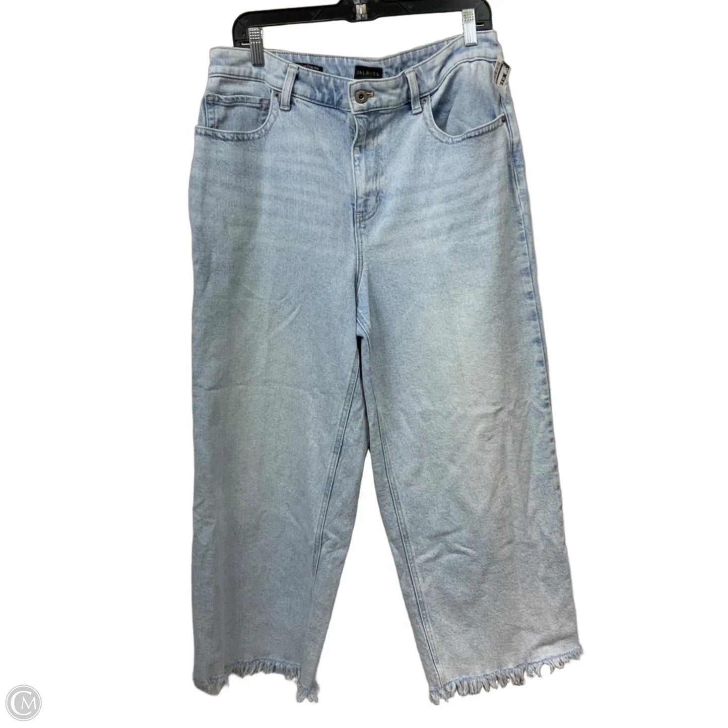 Jeans Wide Leg By Talbots In Blue Denim, Size: 14