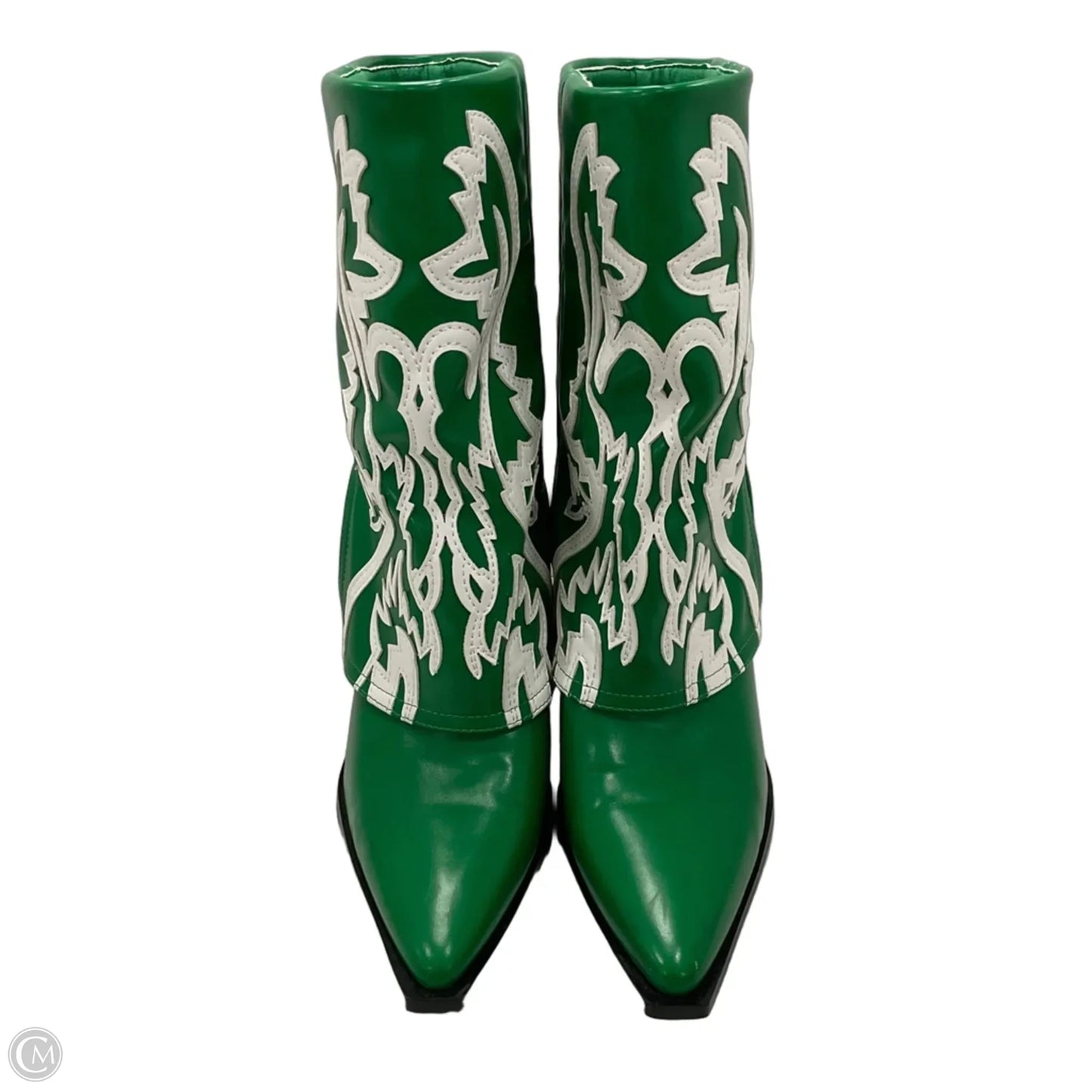 Boots Western By Azalea Wang In Green, Size: 8.5