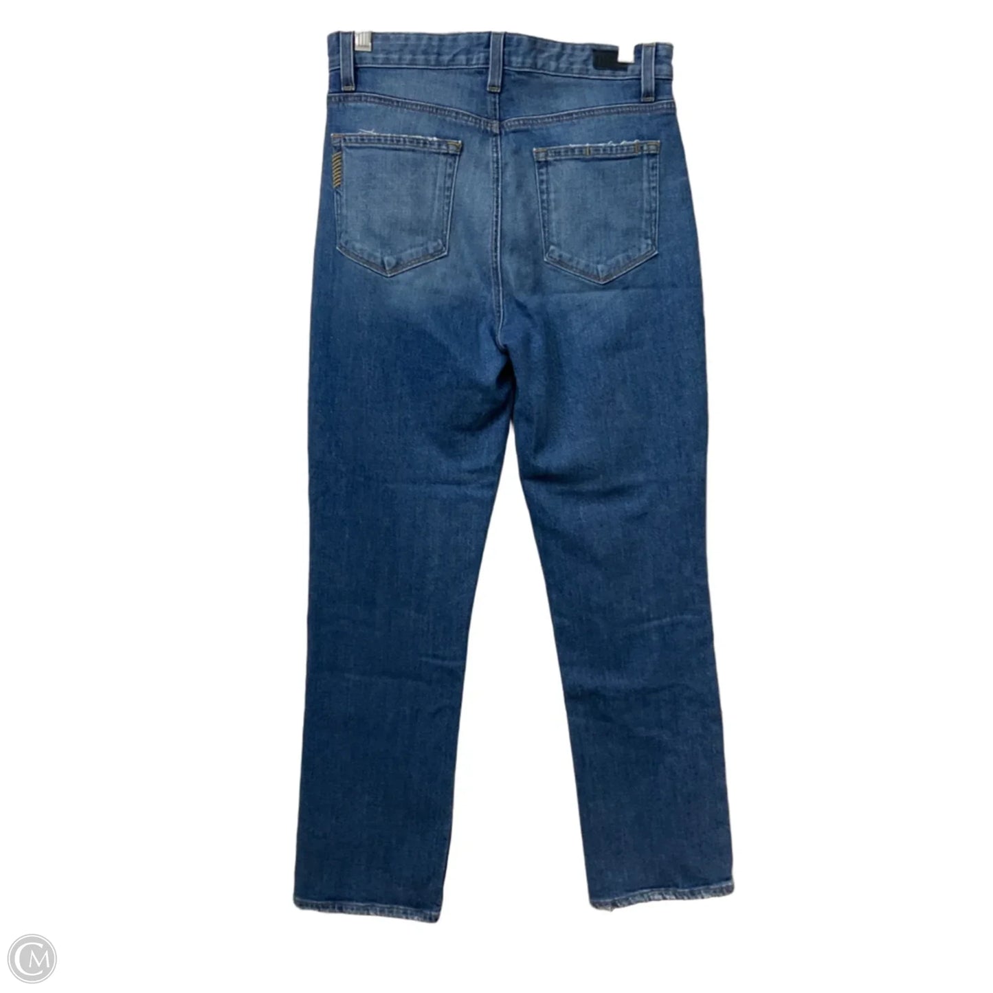 Jeans Straight By Paige In Blue Denim, Size: 4