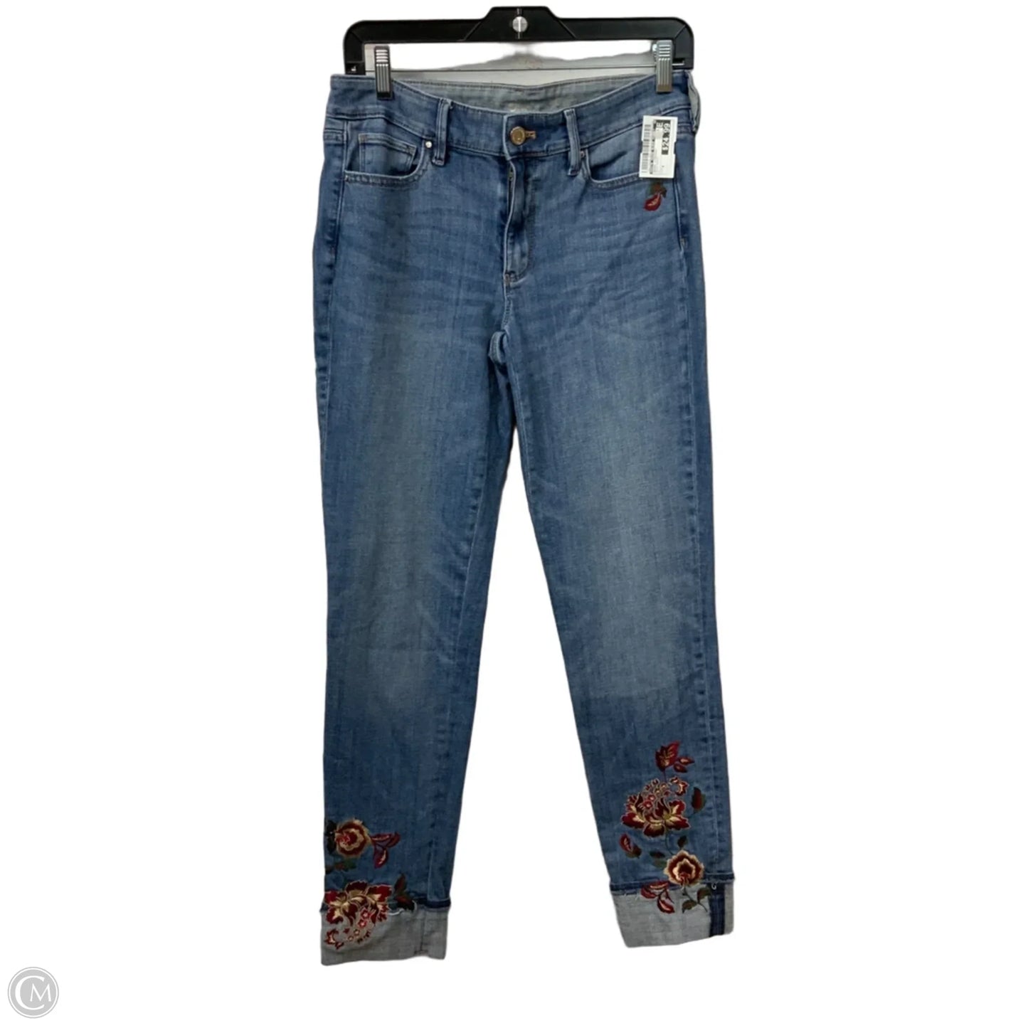 Jeans Straight By White House Black Market In Blue Denim, Size: 4