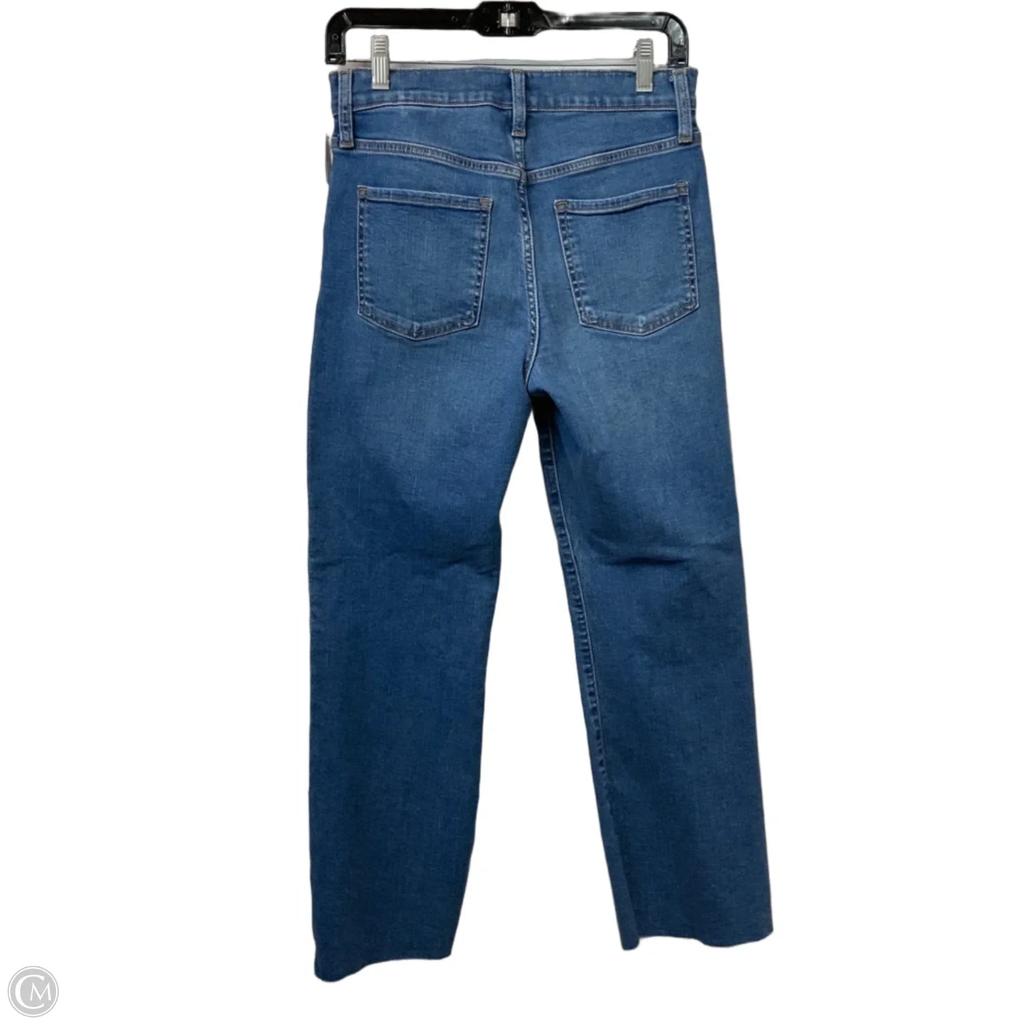 Jeans Cropped By Banana Republic In Blue Denim, Size: 4