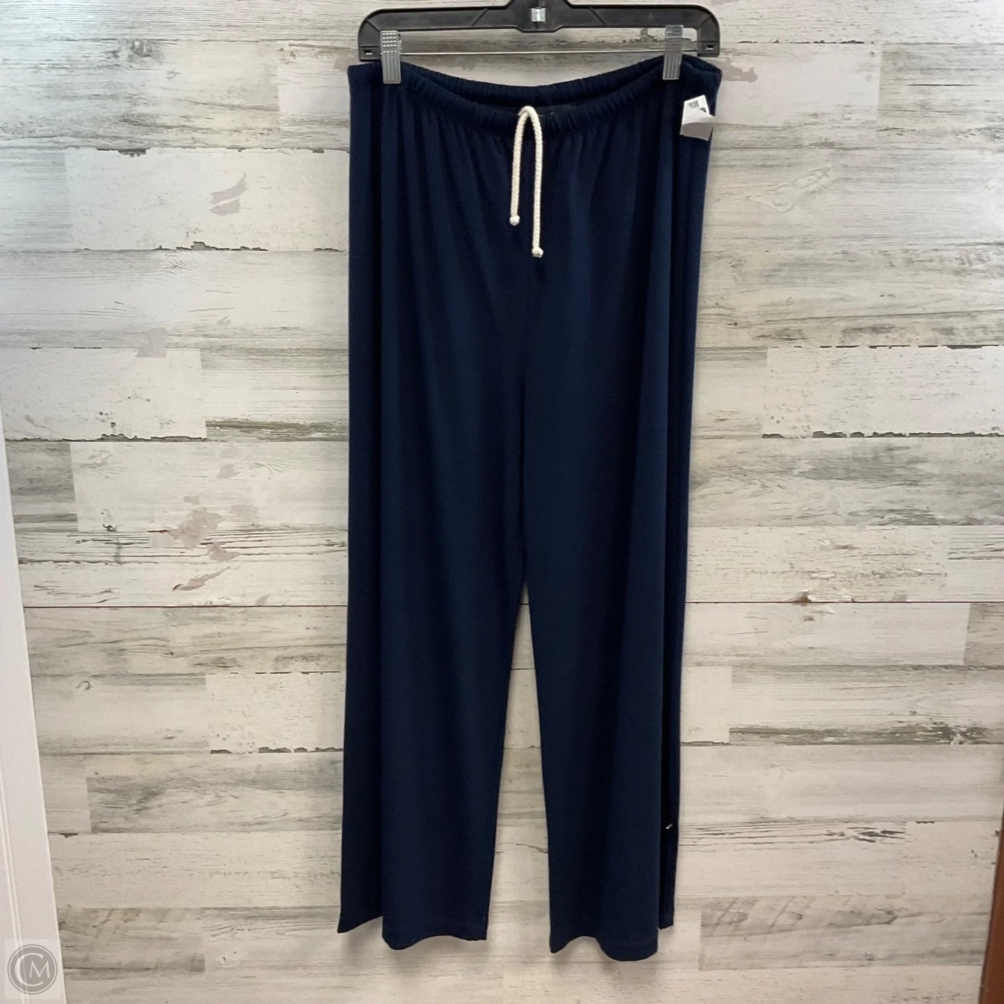 Pants Wide Leg By Karen Kane In Navy, Size: L