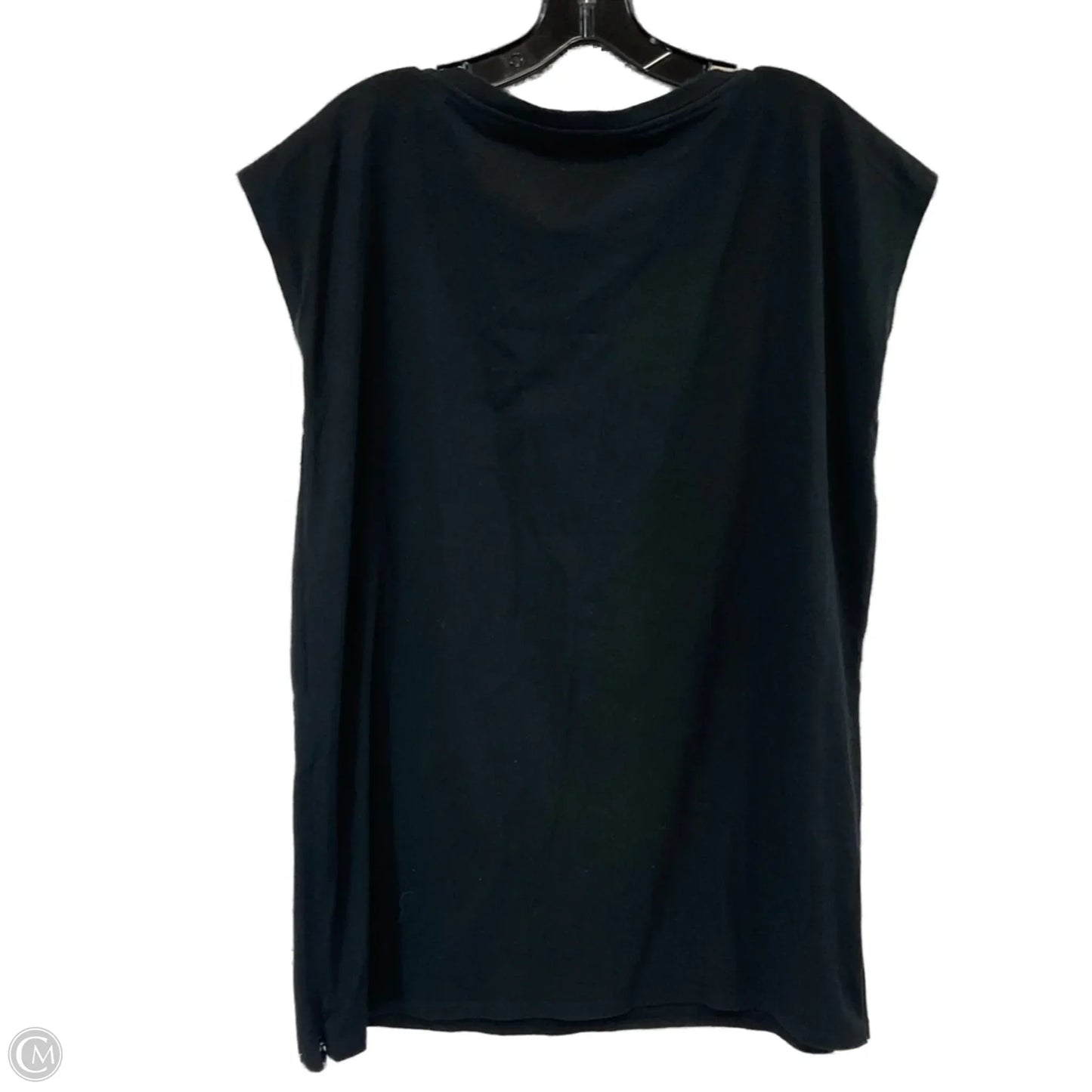Top Short Sleeve By Eileen Fisher In Black, Size: Xs