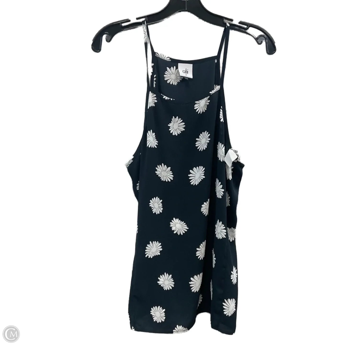 Top Sleeveless By Cabi In Blue & White, Size: M