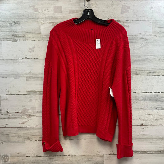 Sweater By Talbots In Red, Size: L