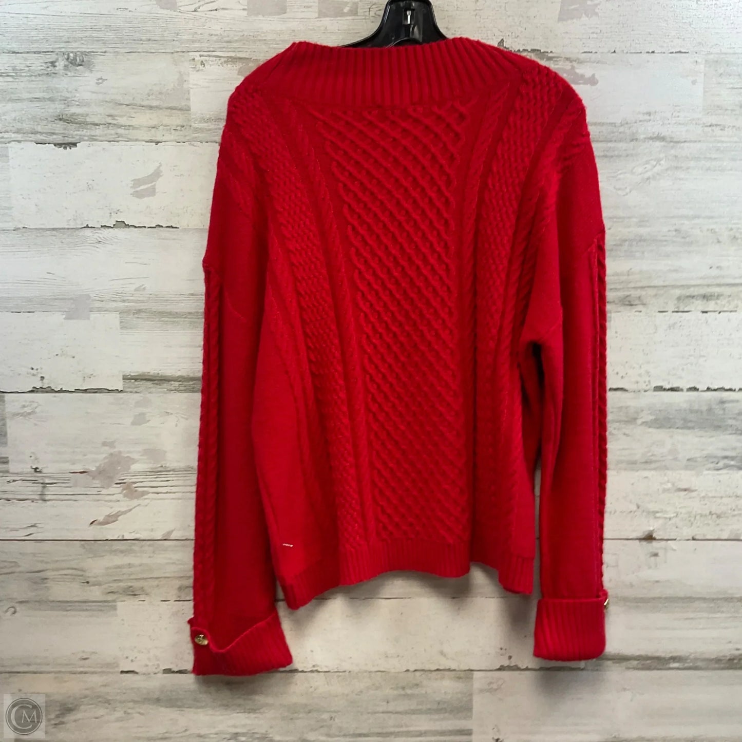 Sweater By Talbots In Red, Size: L