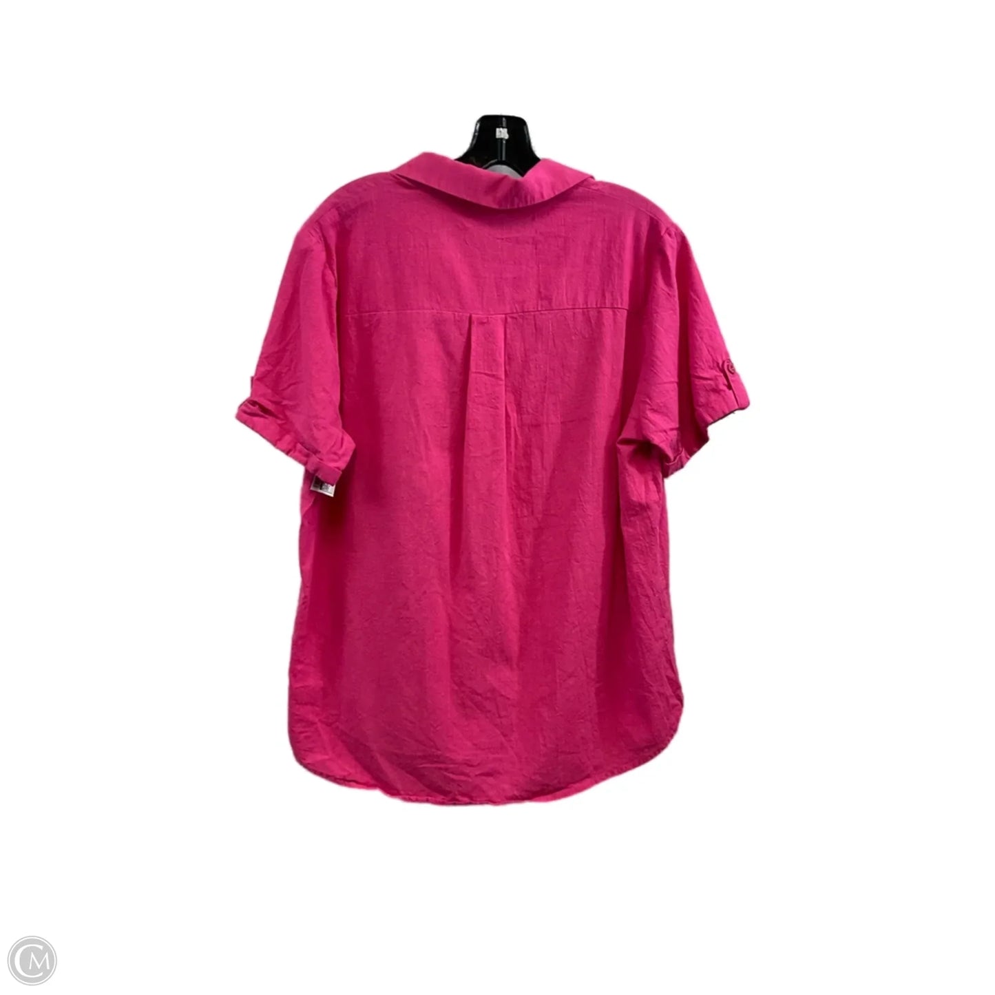 Blouse Short Sleeve By Zeagood In Pink, Size: L