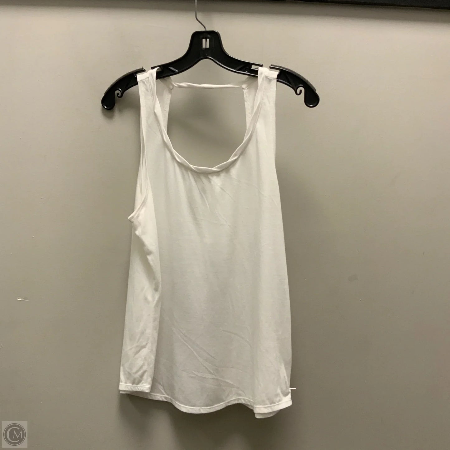Athletic Tank Top By Nike In White, Size: L