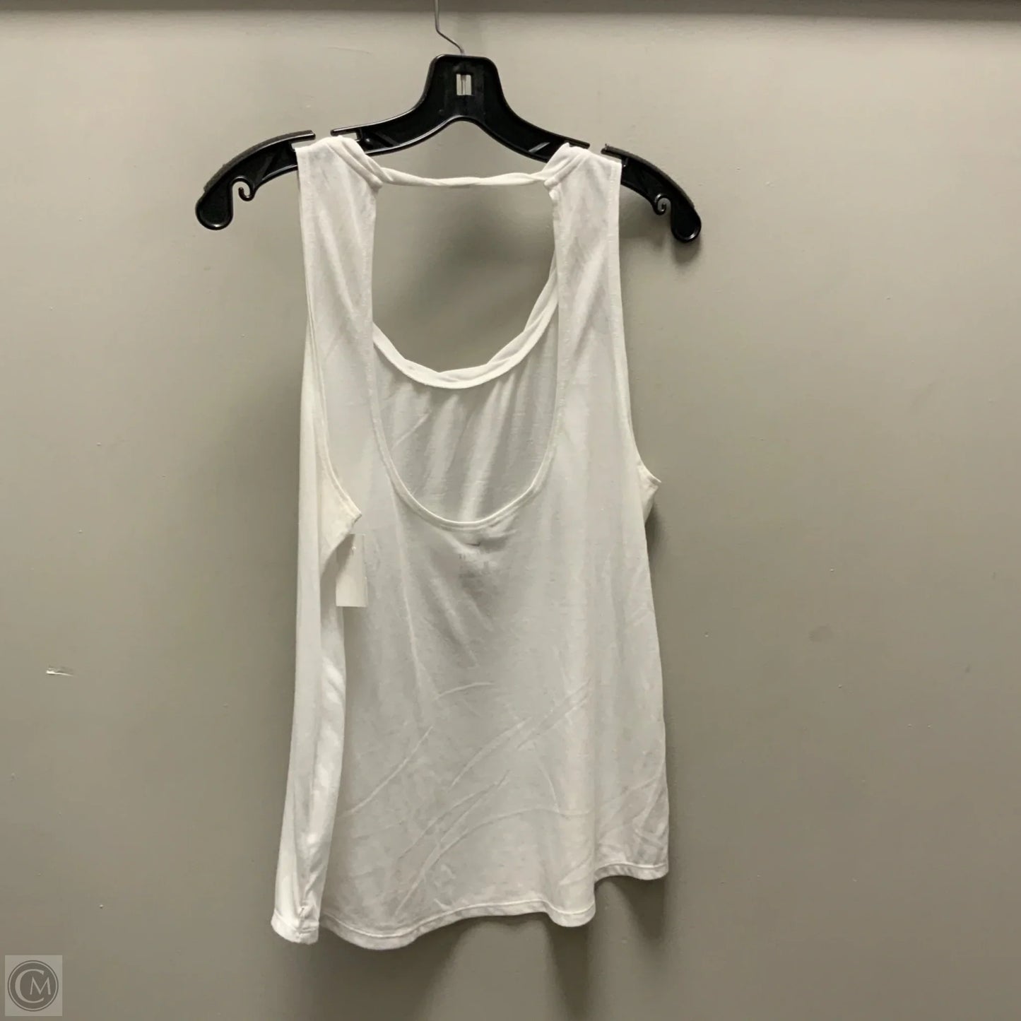 Athletic Tank Top By Nike In White, Size: L