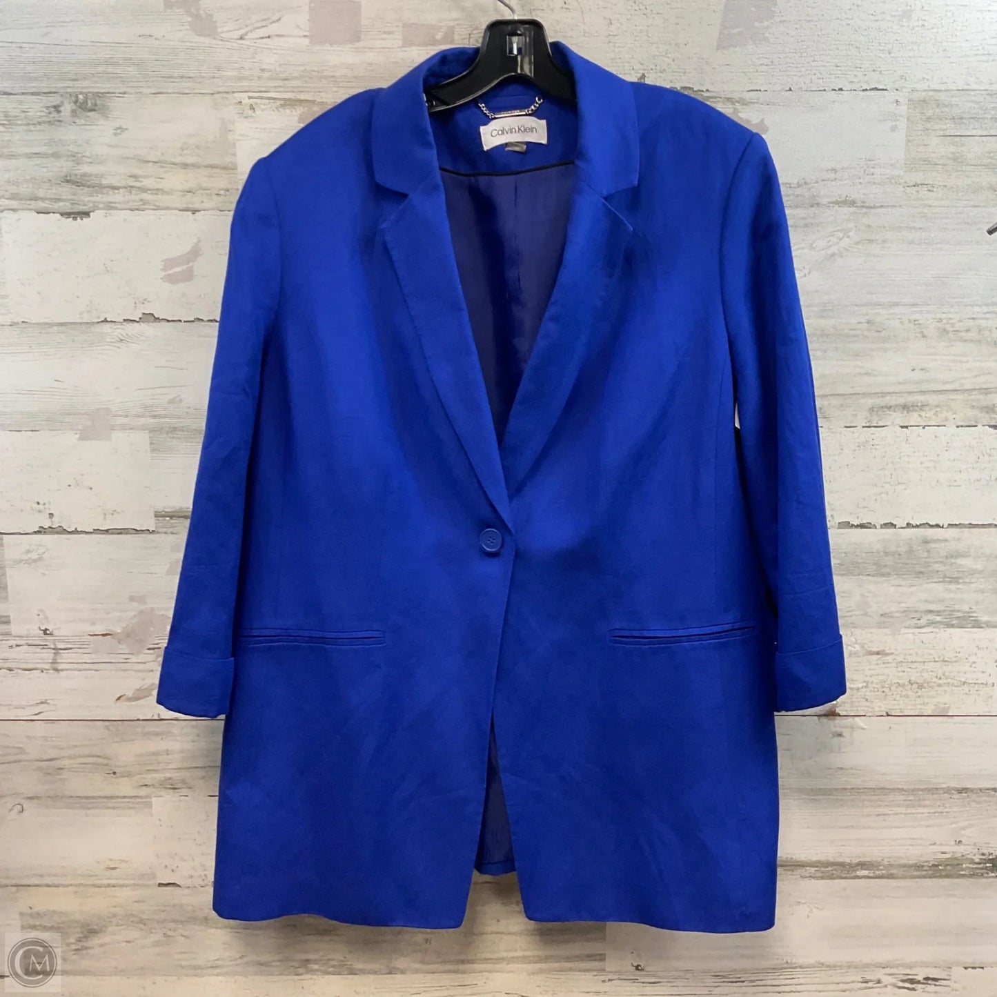 Blazer By Calvin Klein In Blue, Size: Xl