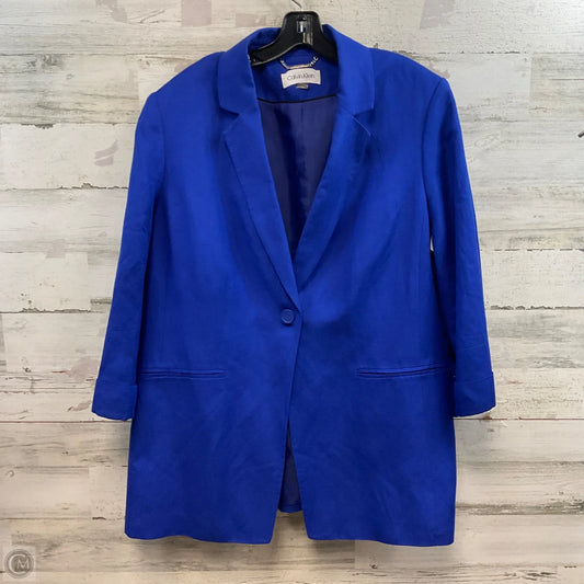 Blazer By Calvin Klein In Blue, Size: Xl