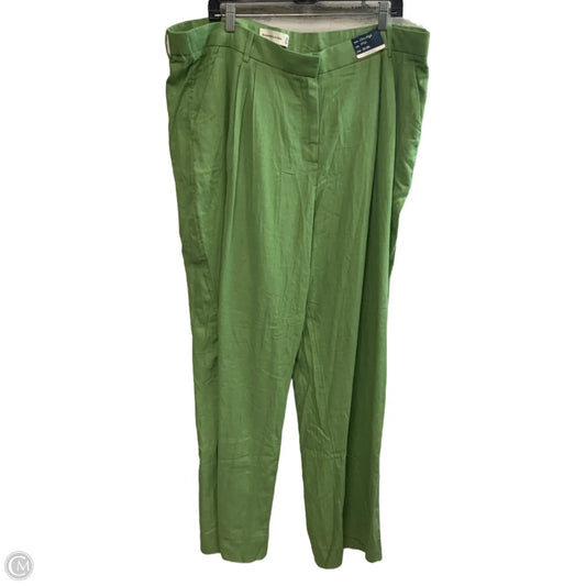 Pants Linen By Abercrombie And Fitch In Green, Size: 20