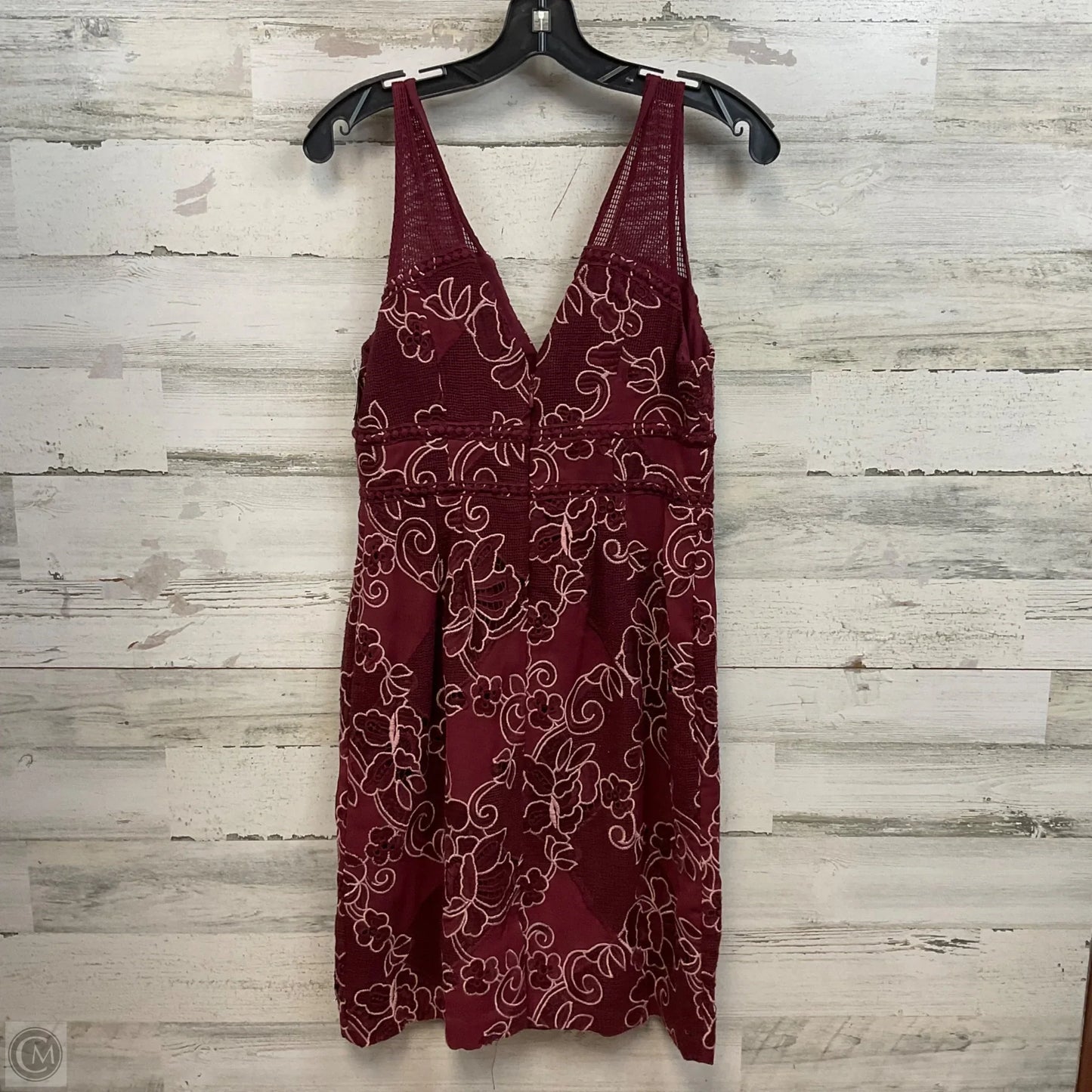 Dress Casual Short By Moulinette Soeurs In Maroon, Size: S