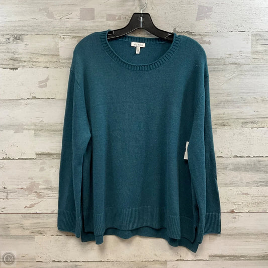 Sweater By Ella Moss In Blue, Size: Xxl
