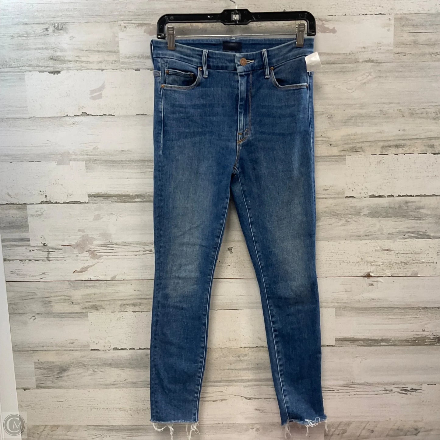 Jeans Skinny By Mother In Blue Denim, Size: 4