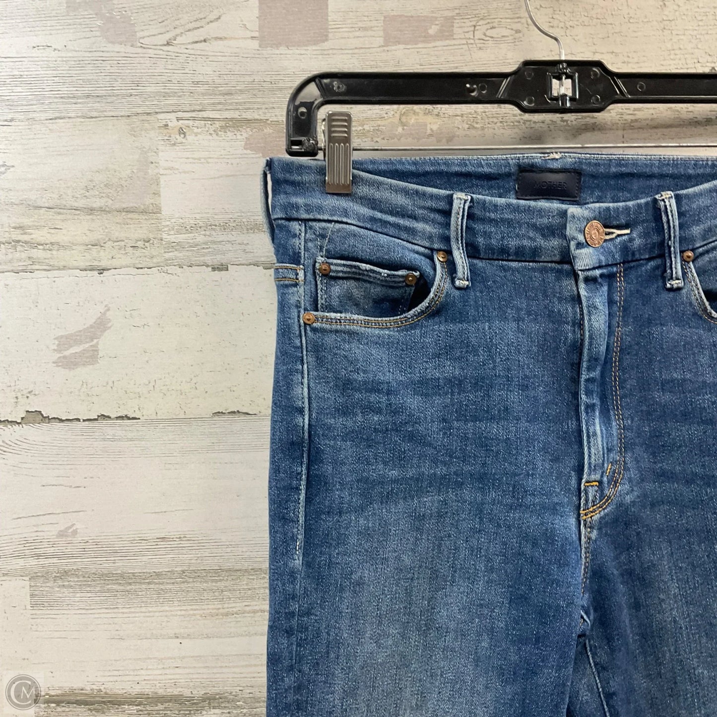 Jeans Skinny By Mother In Blue Denim, Size: 4