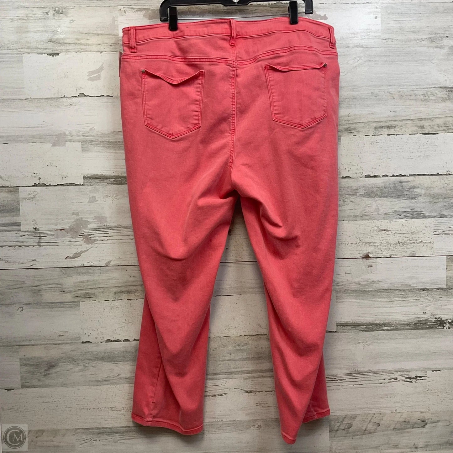 Jeans Boyfriend By Chicos In Red Denim, Size: 20