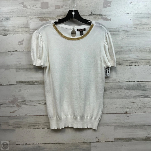 Top Short Sleeve By By Design In White, Size: Xl