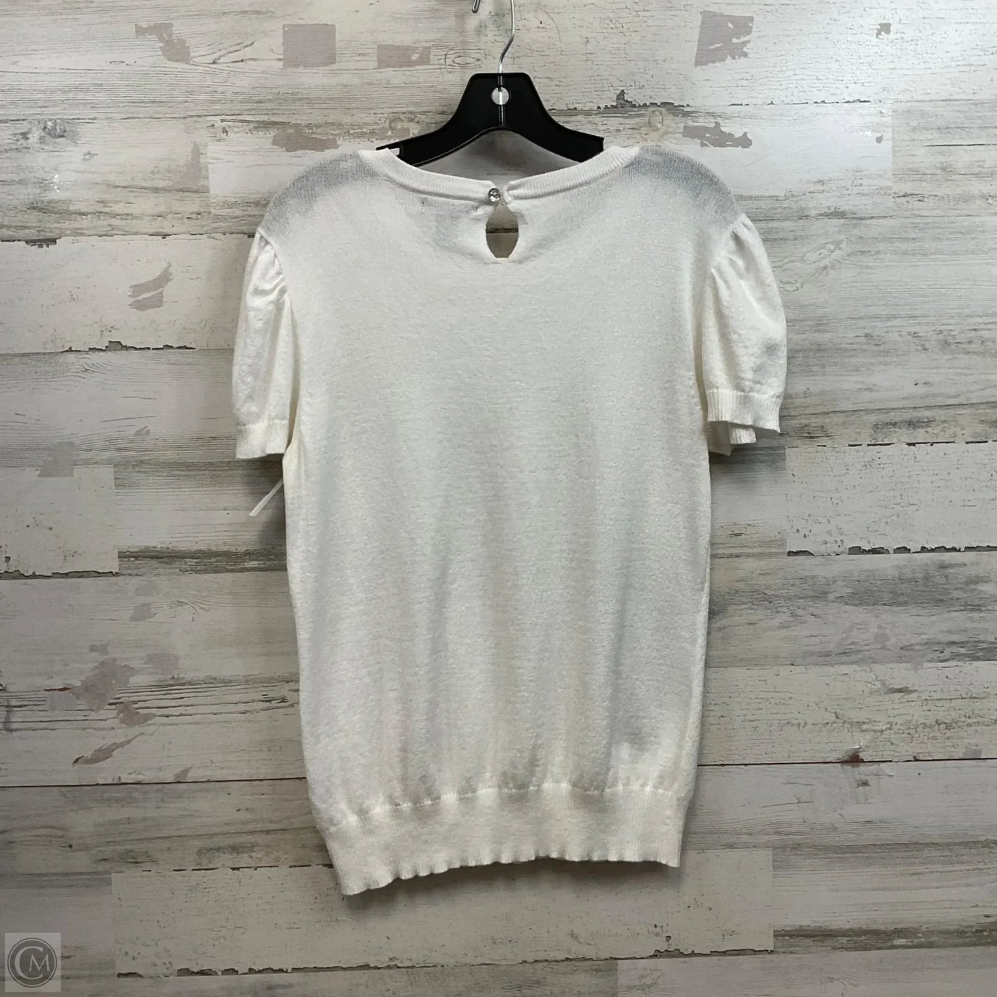 Top Short Sleeve By By Design In White, Size: Xl