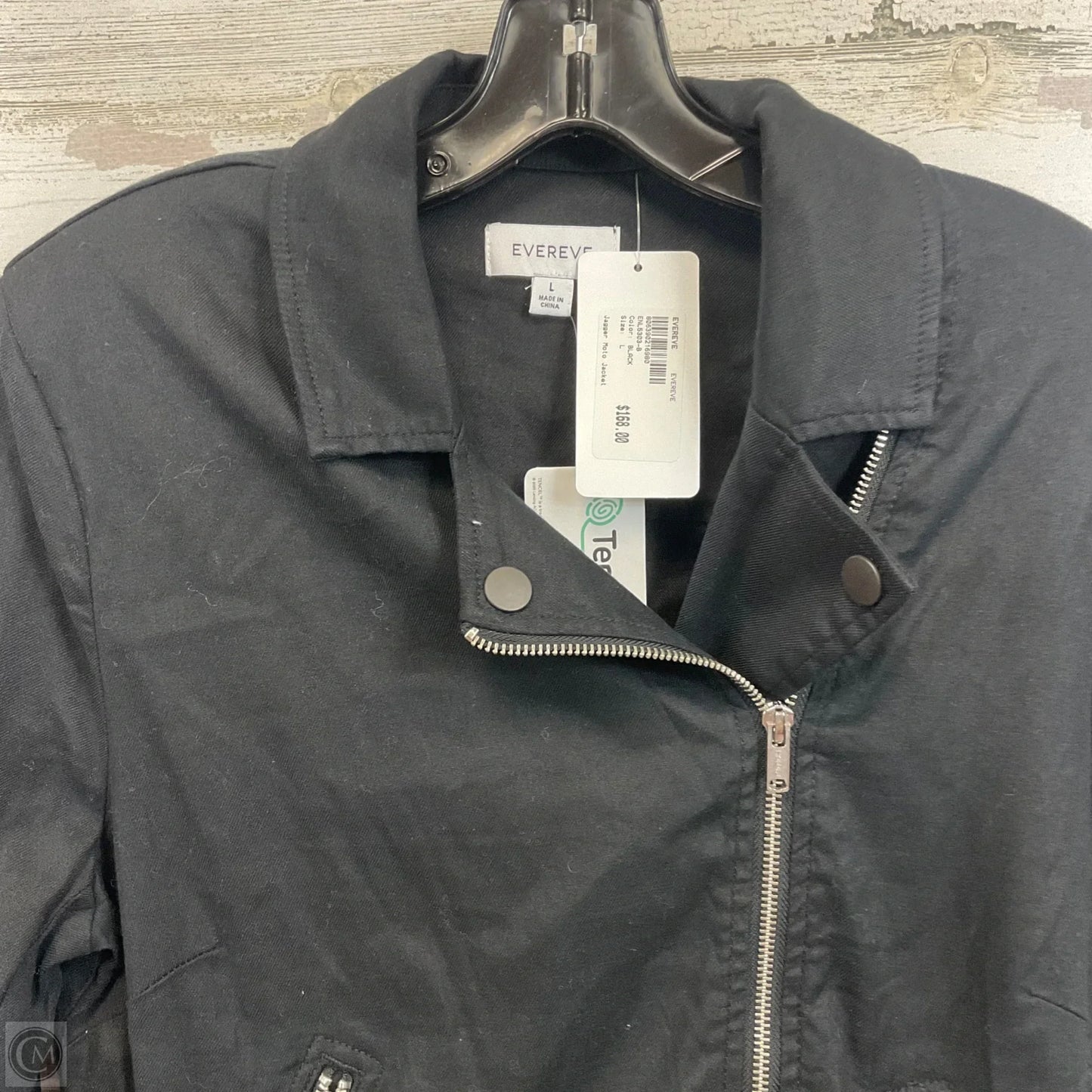 Jacket Moto By Evereve In Black, Size: L