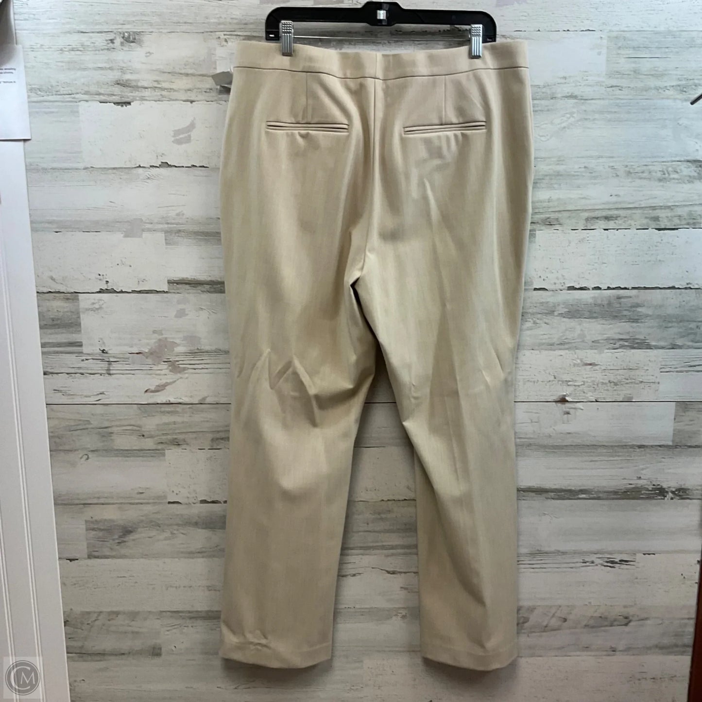 Pants Suit 2pc By Ann Taylor In Beige, Size: 16 petite