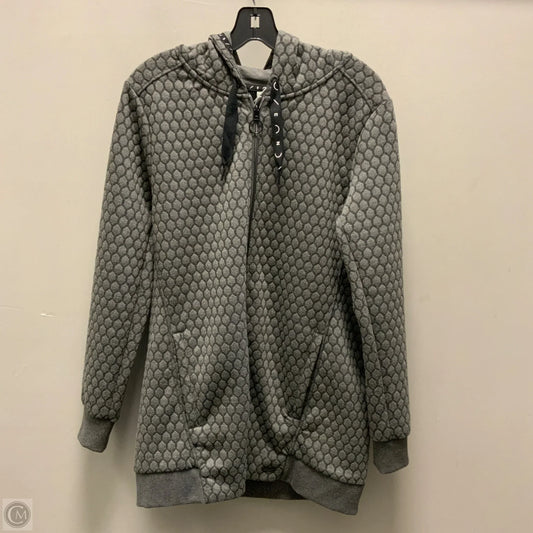 Athletic Jacket By Bench In Grey, Size: L