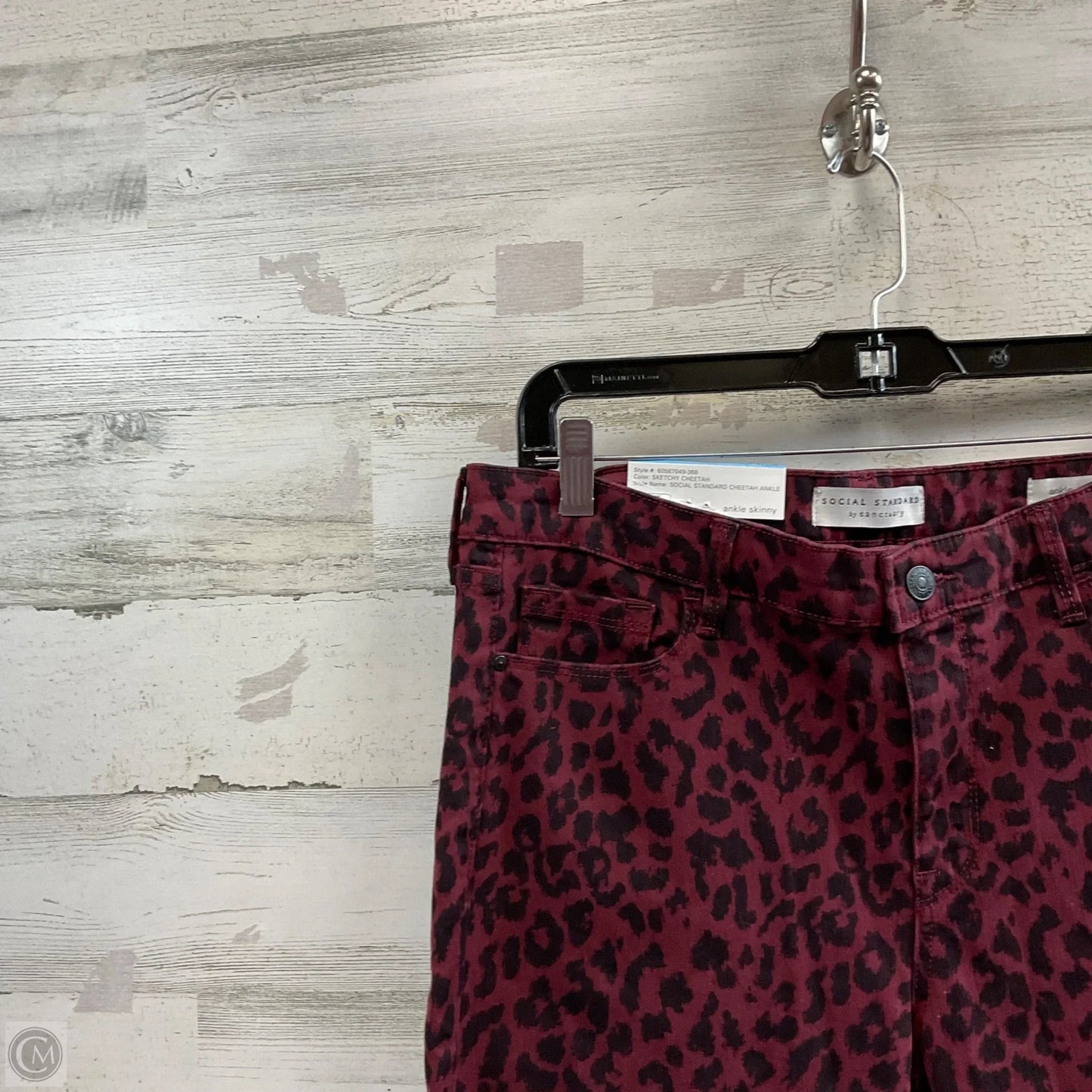 Jeans Skinny By Social Standard By Sanctuary In Red Denim, Size: 10