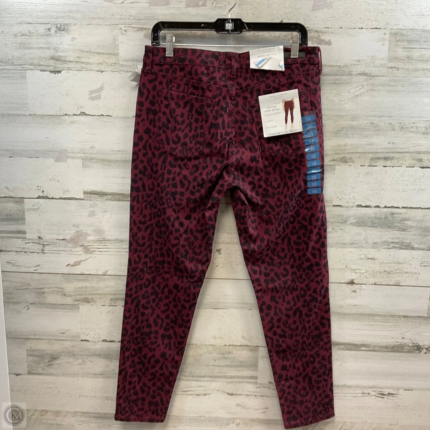 Jeans Skinny By Social Standard By Sanctuary In Red Denim, Size: 10