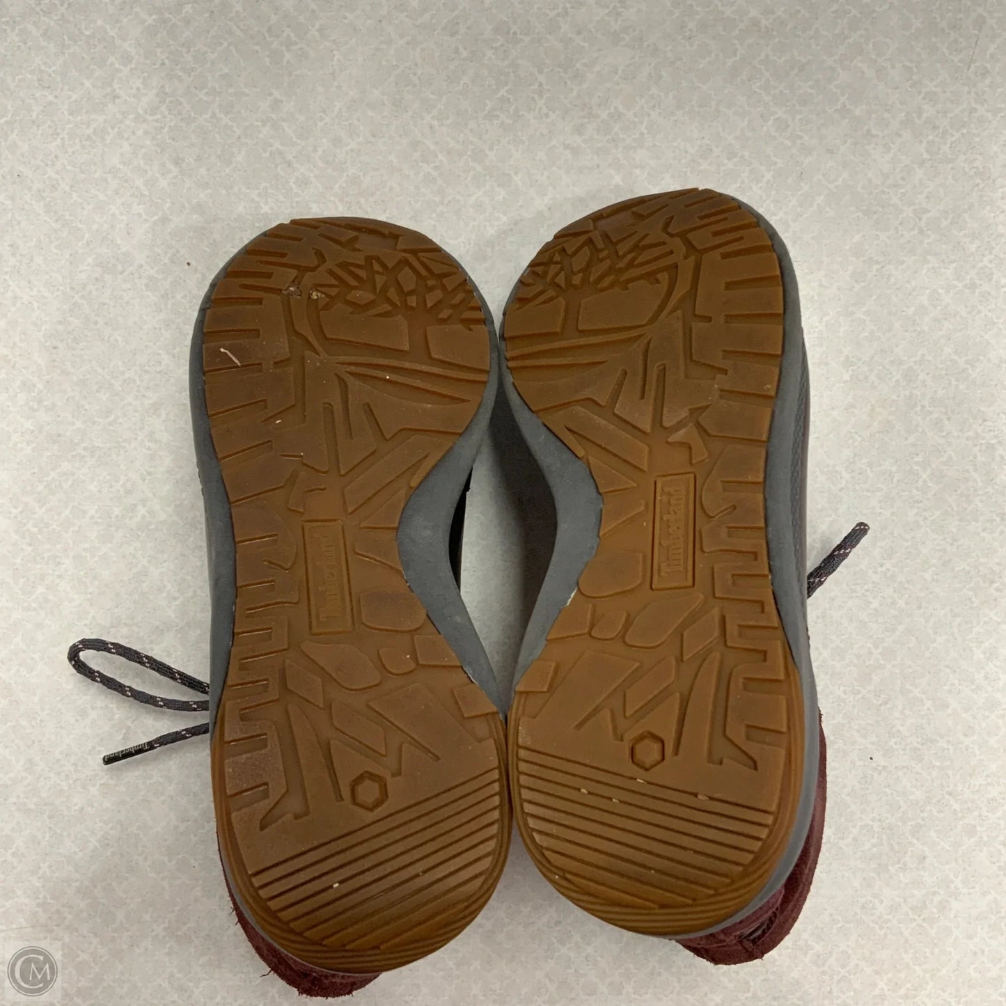 Boots Ankle Flats By Timberland In Maroon, Size: 7.5