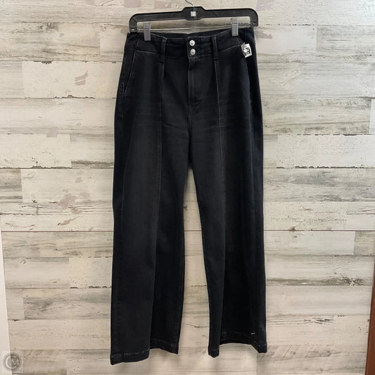 Jeans Wide Leg By Paige In Black Denim, Size: 6