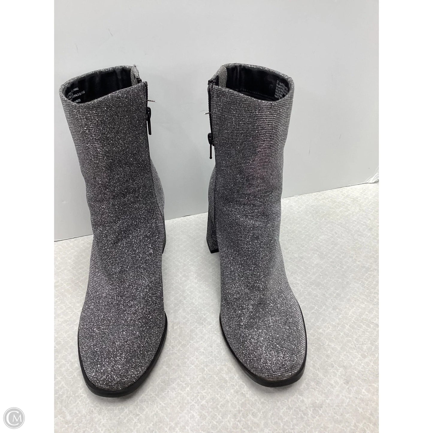 Boots Ankle Heels By A New Day In Silver, Size: 11