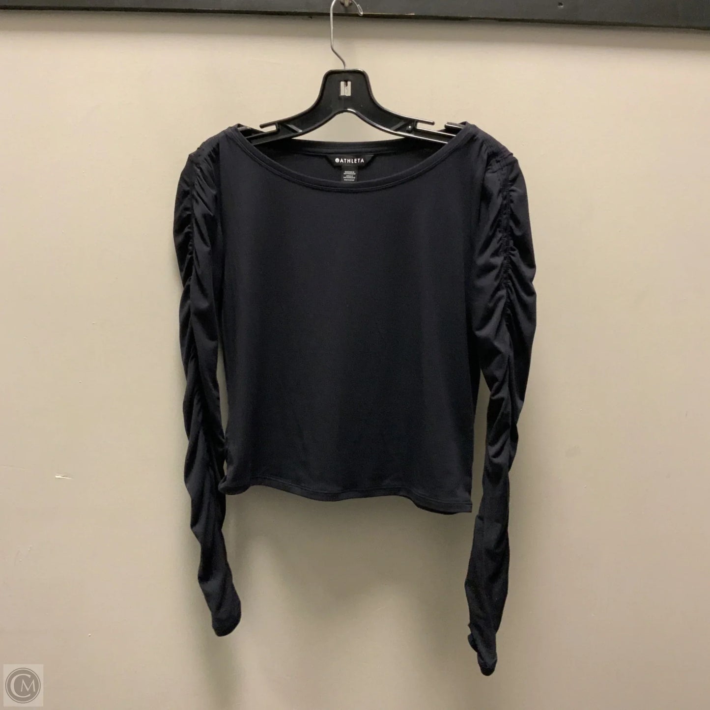 Athletic Top Long Sleeve Crewneck By Athleta In Black, Size: Xs