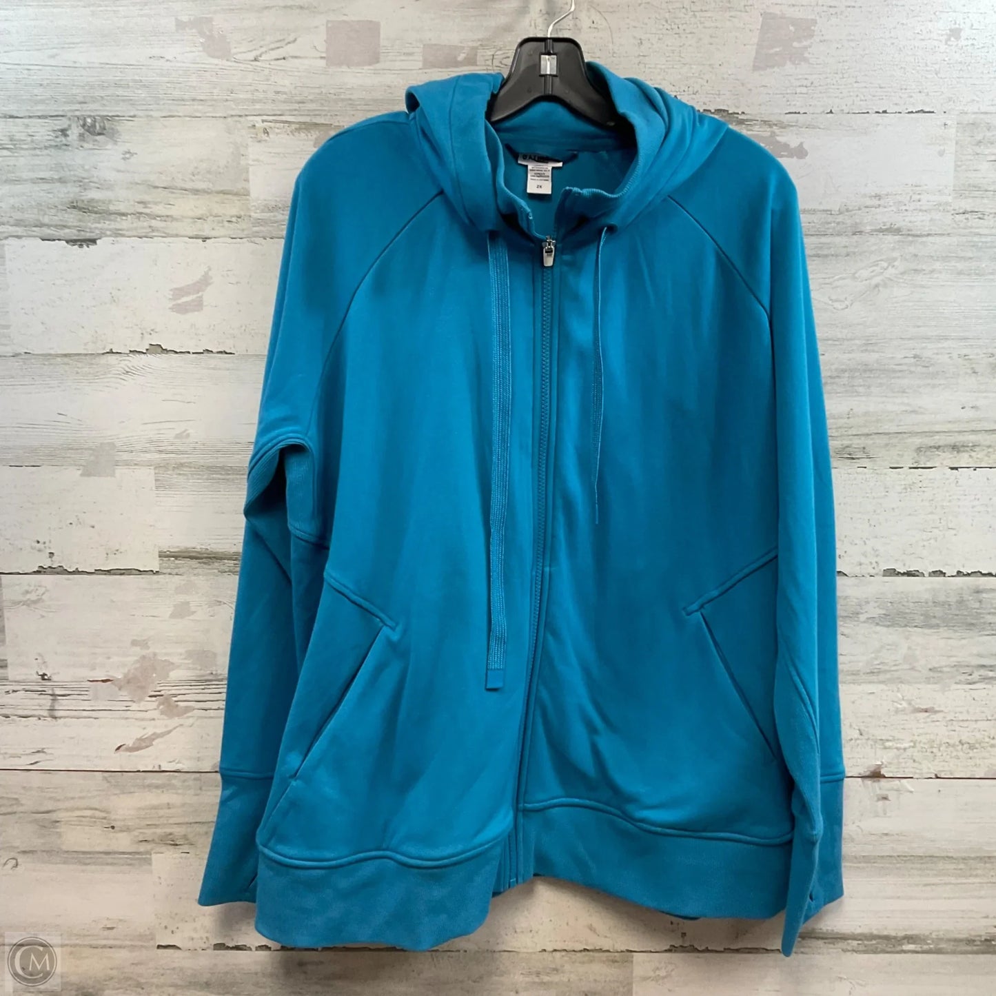Athletic Jacket By Athleta In Blue, Size: 2x