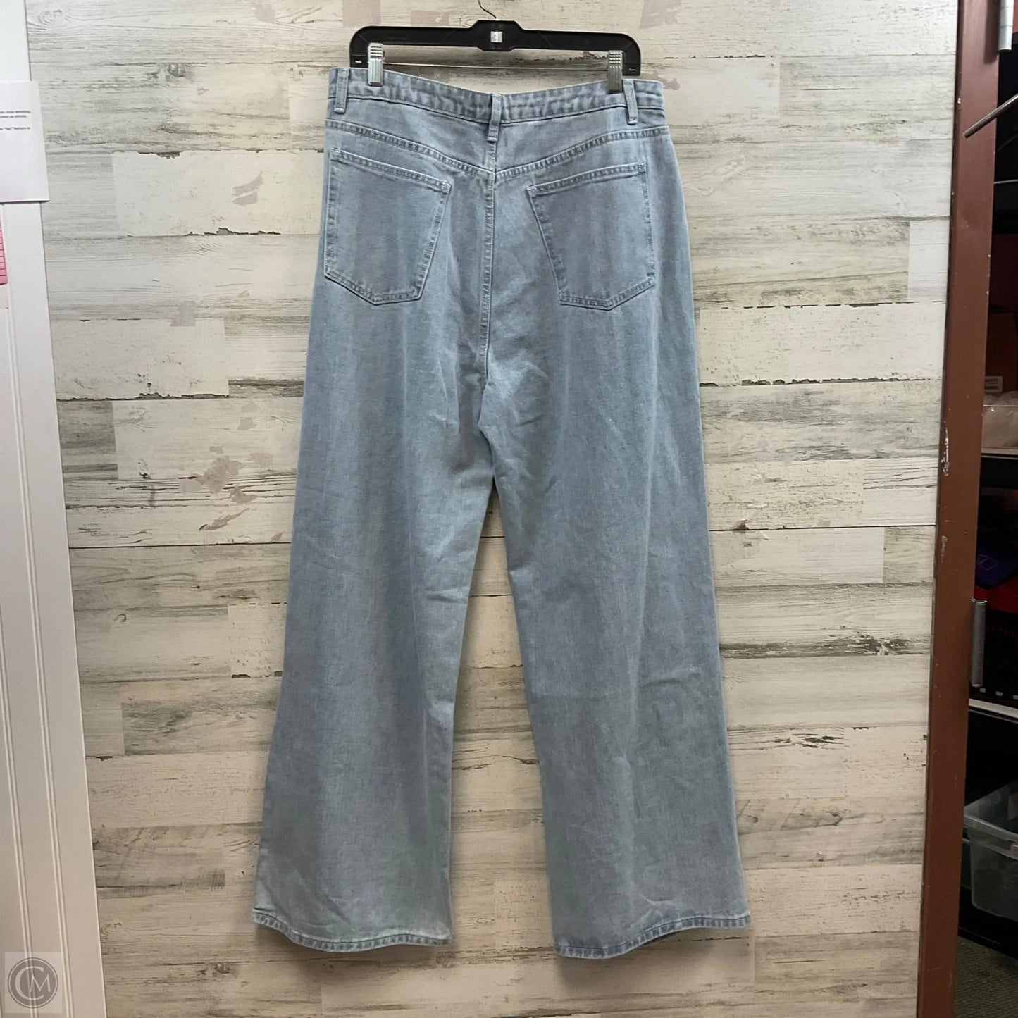 Jeans Straight By Pretty Little Thing In Blue Denim, Size: 12
