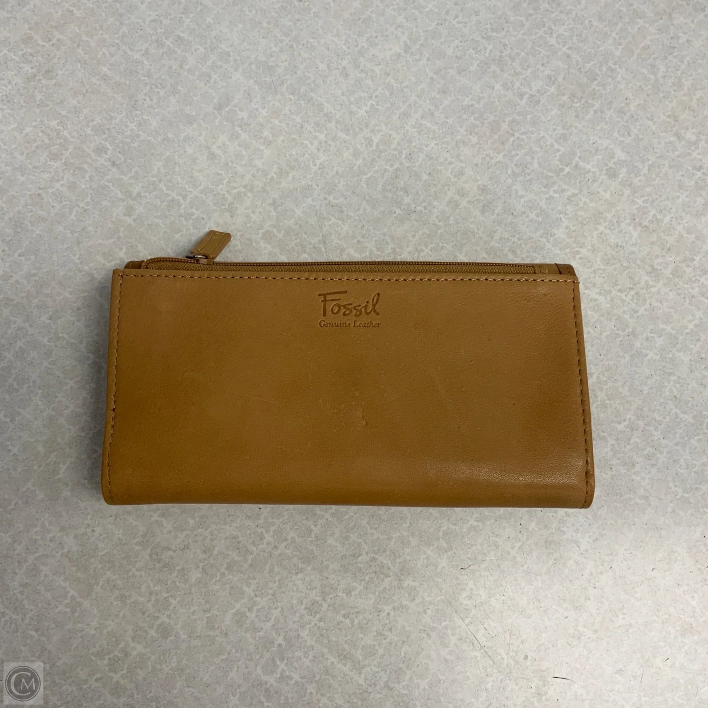 Wallet Leather By Fossil, Size: Large