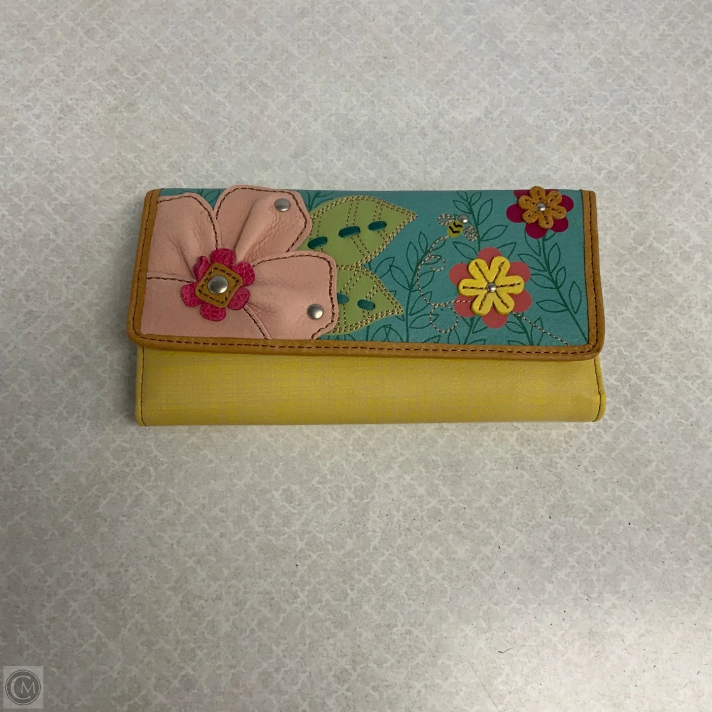 Wallet Leather By Fossil, Size: Large