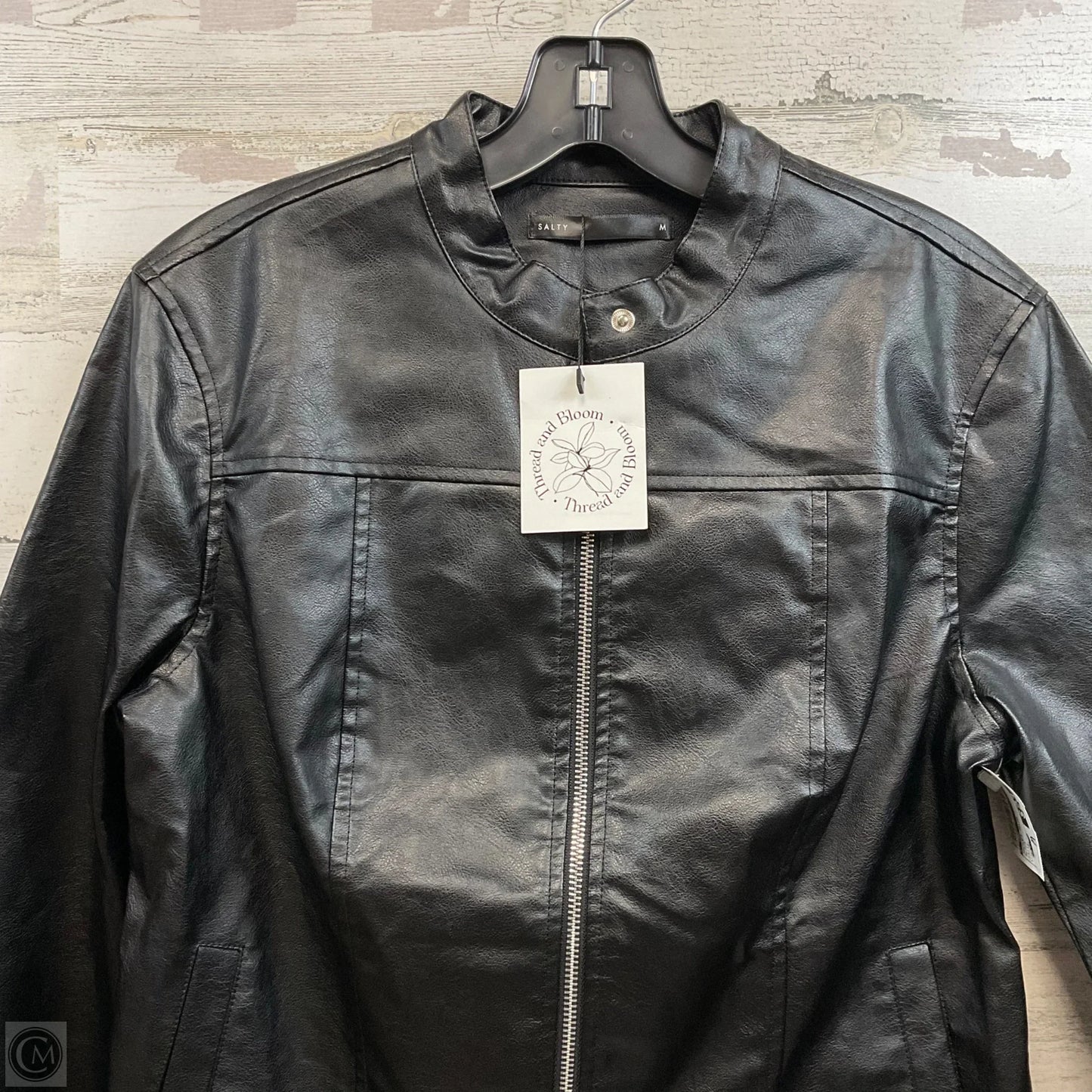 Jacket Moto By Salty In Black, Size: M