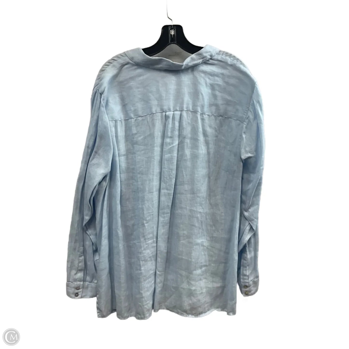 Blouse Long Sleeve By J. Jill In Blue, Size: 2x