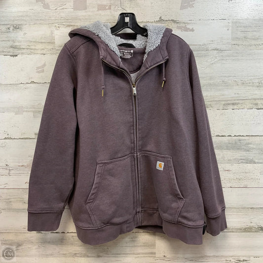 Jacket Fleece By Carhartt In Purple, Size: 3x