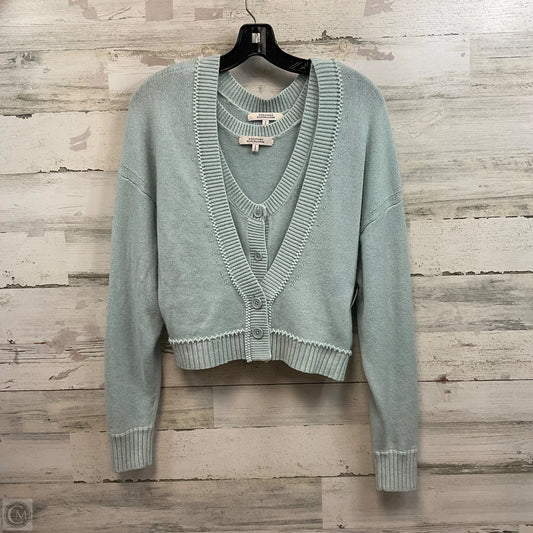Sweater Cardigan By Dorothy Schumacher In Blue, Size: Xs