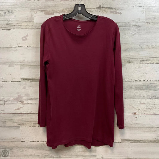 Tunic Long Sleeve By J. Jill In Maroon, Size: M