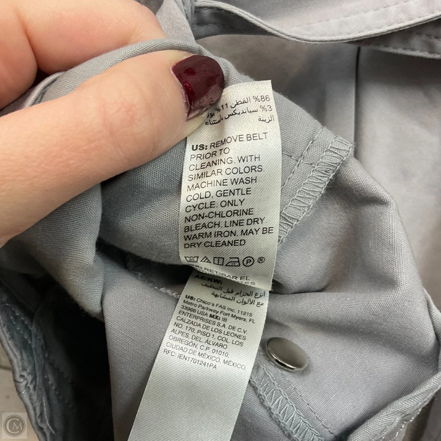 Jacket Utility By White House Black Market In Grey, Size: Xs